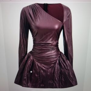 Micas Elegant Metallic Mini Dress